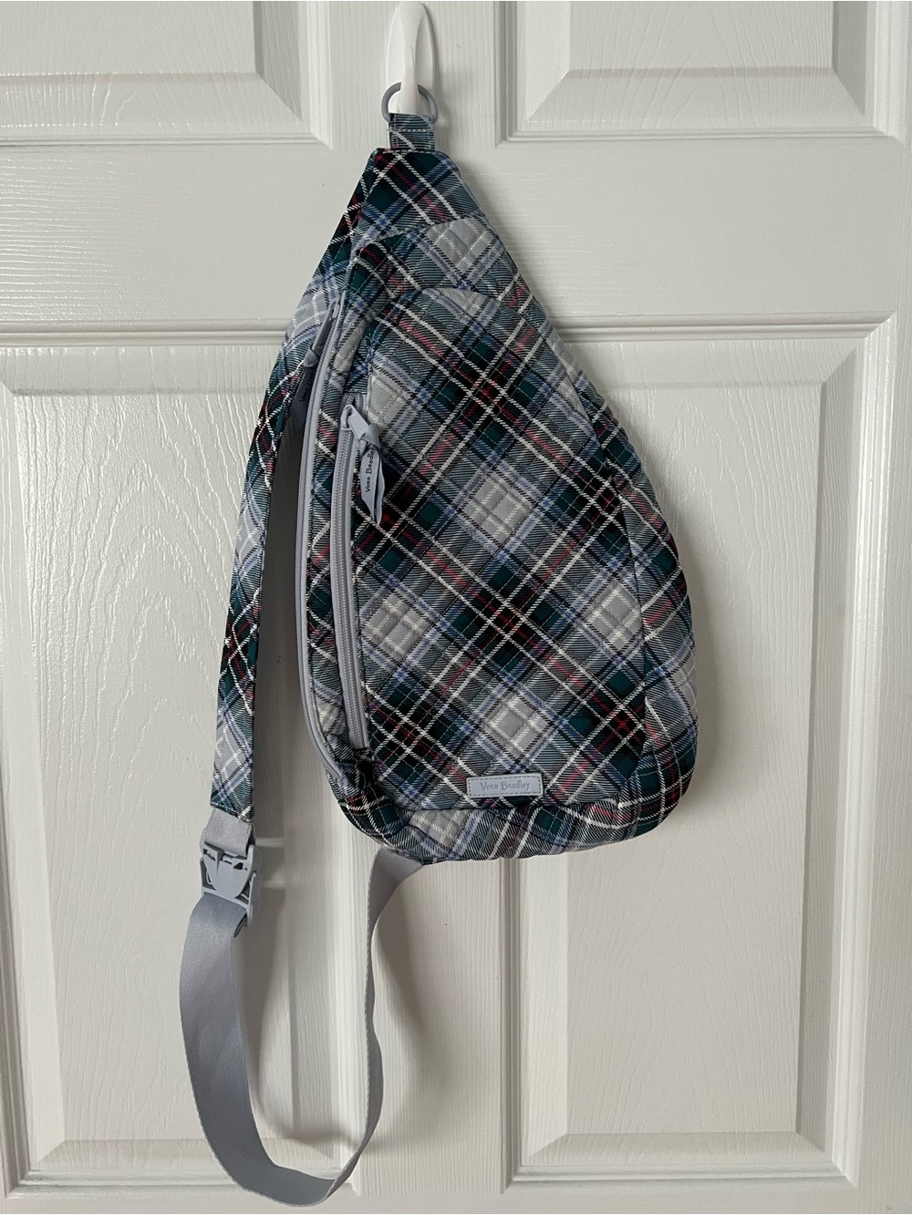 Vera Bradley Plaid Essential Sling Back Pack NWOT